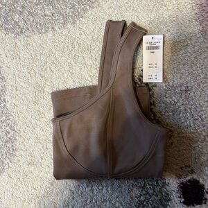 NWT abercrombie taupe tank top size S